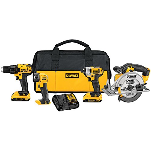 DEWALT DCK421D2 20V MAX Lithium-Ion 4-Tool Combo Kit